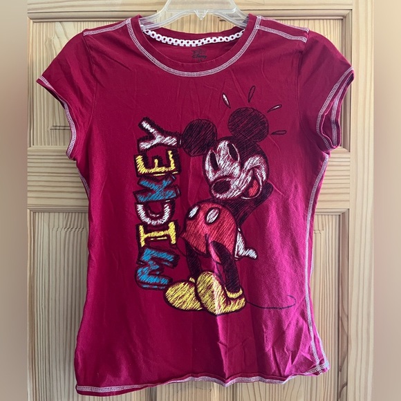 Red Disney Mickey T Shirt Size Large - Picture 1 of 7